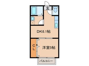 アビテナポ－ル３の物件間取画像